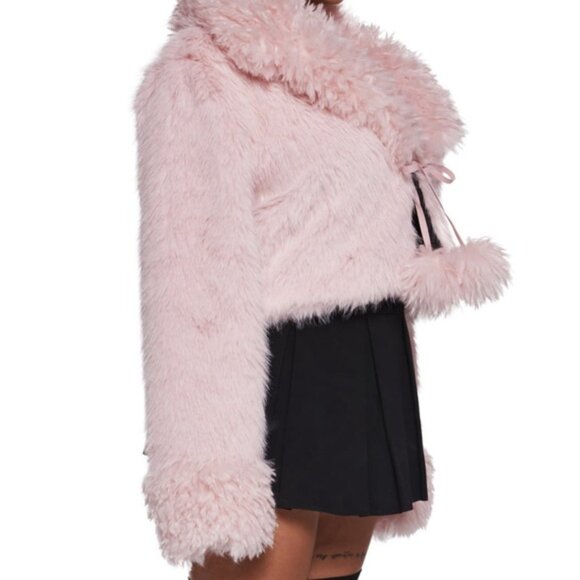 Dolls Kill Blush Faux Fur Jacket - Picture 11 of 12